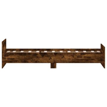 Smoked Oak Bed Frame 75x190 cm - Small Single | HipoMarket UK