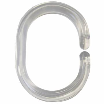 RIDDER Shower Curtain Rings Transparent - Quality & Flexibility