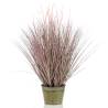 Lifelike Emerald Artificial Pennisetum Grass in Zinc Pot - 99 cm