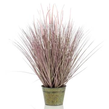 Lifelike Emerald Artificial Pennisetum Grass in Zinc Pot - 99 cm