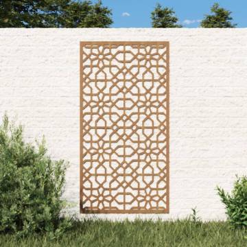 Moorish Design Garden Wall Decoration - Corten Steel 105x55 cm