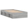 Bed Frame Grey Sonoma 90x200 cm - Modern Storage Solution