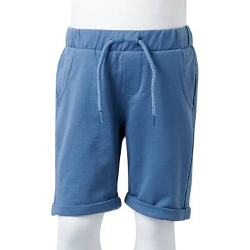 Kids' Dark Blue Shorts with Drawstring | Comfortable & Stylish