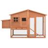 Durable Chicken Coop with Nest Box - Solid Fir Wood