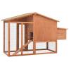 Durable Chicken Coop with Nest Box - Solid Fir Wood