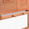 Durable Chicken Coop with Nest Box - Solid Fir Wood