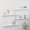 Wall Shelves 4 pcs White 80x9x3 cm Colour white Size 80 x 9 x 3 cm Quantity in Package 4 Number of Pieces 1 