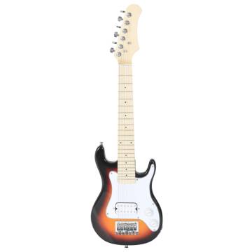 Electric Guitar for Kids 30" with Bag - Brown & White