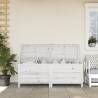 Garden Storage Box White 150x50x56.5 cm - Solid Fir Wood