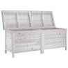 Garden Storage Box White 150x50x56.5 cm - Solid Fir Wood