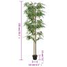 Artificial Bamboo Tree with 988 Leaves - 150 cm Green