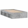 Concrete Grey Bed Frame 90x190 cm - Modern & Practical