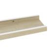 Stylish Wall Shelves 4 pcs in White & Sonoma Oak - Hipomarket