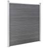 WPC Fence Set - 5 Square + 1 Slanted - Grey 965x186 cm