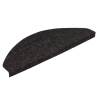 Self-Adhesive Stair Mats - 15 PCS Anthracite - HipoMarket UK