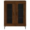 Stylish Highboard Brown Oak - Durable Engineered Wood Storage