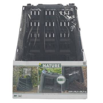 Nature Compost Bin Black 400 L - Efficient & Easy Composting