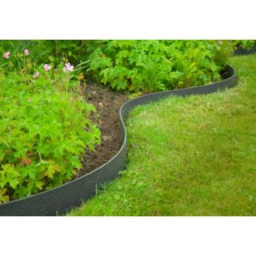 Nature Garden Border Edging 0.12x12m Black | Hipomarket