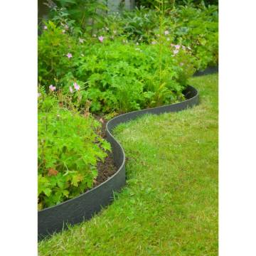 Nature Garden Border Edging 0.12x12m Black | Hipomarket