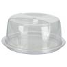 Excellent Houseware Cake Plate 34 cm - Transparent Design