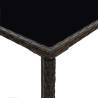 Garden Bar Table Brown 70x70x110 cm | Hipomarket