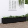 Garden Raised Bed Black 199.5x40x39 cm Solid Wood Pine Colour black pine Size 199.5 x 40 x 39 cm Quantity in Package 1 