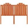 Stylish Wax Brown Solid Wood Pine Headboard - 135 cm