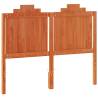 Stylish Wax Brown Solid Wood Pine Headboard - 135 cm