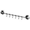 RIDDER Towel Rail with Hooks - Chrome - 55.5x6.5x4.6 cm | HipoMarket