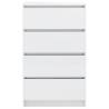 High Gloss White Sideboard 60x35x98.5 cm | HipoMarket