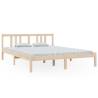 Solid Wood King Size Bed Frame 150x200 cm - Hipomarket