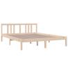 Solid Wood King Size Bed Frame 150x200 cm - Hipomarket