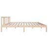 Solid Wood King Size Bed Frame 150x200 cm - Hipomarket