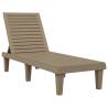 Sun Loungers 2 pcs Light Brown - Comfortable Outdoor Relaxation