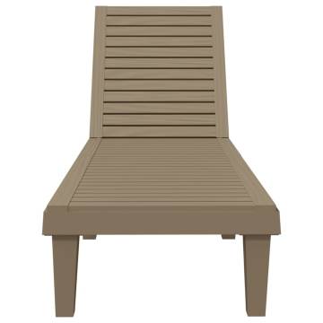 Sun Loungers 2 pcs Light Brown - Comfortable Outdoor Relaxation