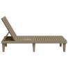 Sun Loungers 2 pcs Light Brown - Comfortable Outdoor Relaxation