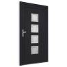 Front Door Anthracite 98x190 cm PVC - Enhance Your Home's Security