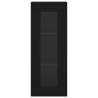 Stylish Highboard Black 34.5x34x180 cm | Hipomarket