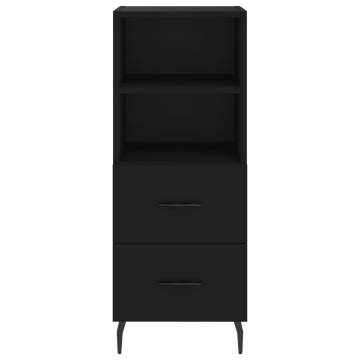 Stylish Highboard Black 34.5x34x180 cm | Hipomarket