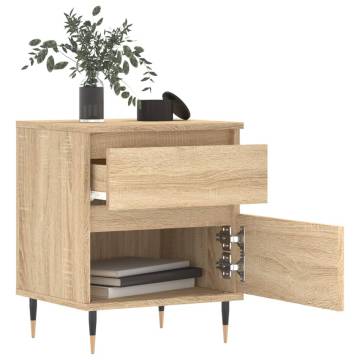 Sonoma Oak Bedside Cabinets - 2 pcs | Stylish & Durable