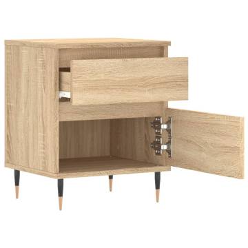 Sonoma Oak Bedside Cabinets - 2 pcs | Stylish & Durable