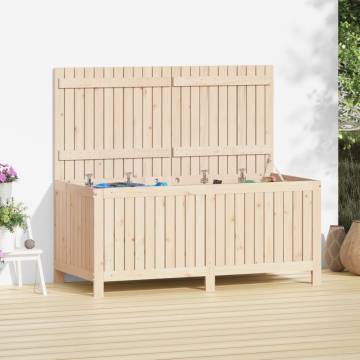 Garden Storage Box 147x68x64 cm - Solid Pine Wood