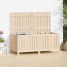 Garden Storage Box 147x68x64 cm Solid Wood Pine Colour natural pine Size 147 x 68 x 64 cm 