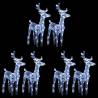 Christmas Reindeers 6 pcs Cold White 240 LEDs Acrylic Colour cold white Quantity in Package 6 Number of LEDs 1 