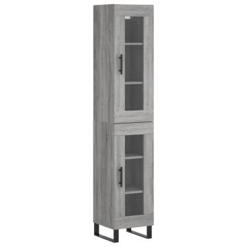 Highboard Grey Sonoma - Stylish Storage Solution | HipoMarket