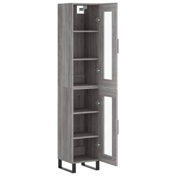 Highboard Grey Sonoma - Stylish Storage Solution | HipoMarket