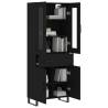 Stylish Highboard Black 69.5x34x180 cm | Hipomarket UK