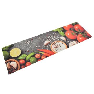 Kitchen Rug Washable Vegetables 45x150 cm Velvet - Hipomarket