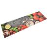 Kitchen Rug Washable Vegetables 45x150 cm Velvet Colour grey and red Size 45 x 150 cm Quantity in Package 1 