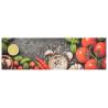 Kitchen Rug Washable Vegetables 45x150 cm Velvet - Hipomarket